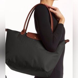 Longchamp Large Le Pliage tote.